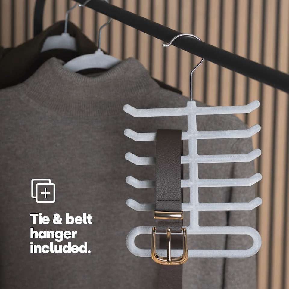 image 1 of 50pc Velvet Hangers Grey