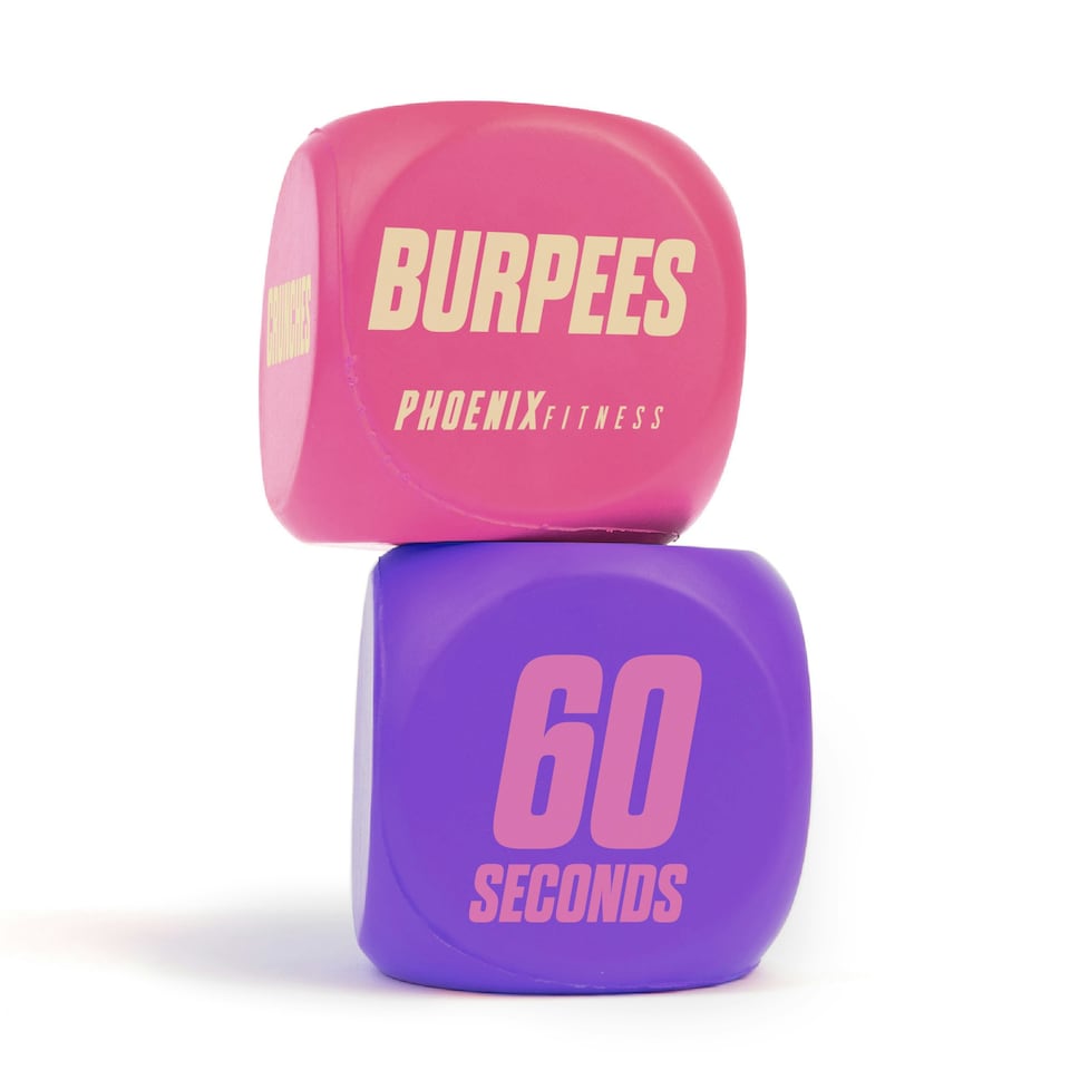 image 1 of Phoenix Fitness Exercise Dice - Pink