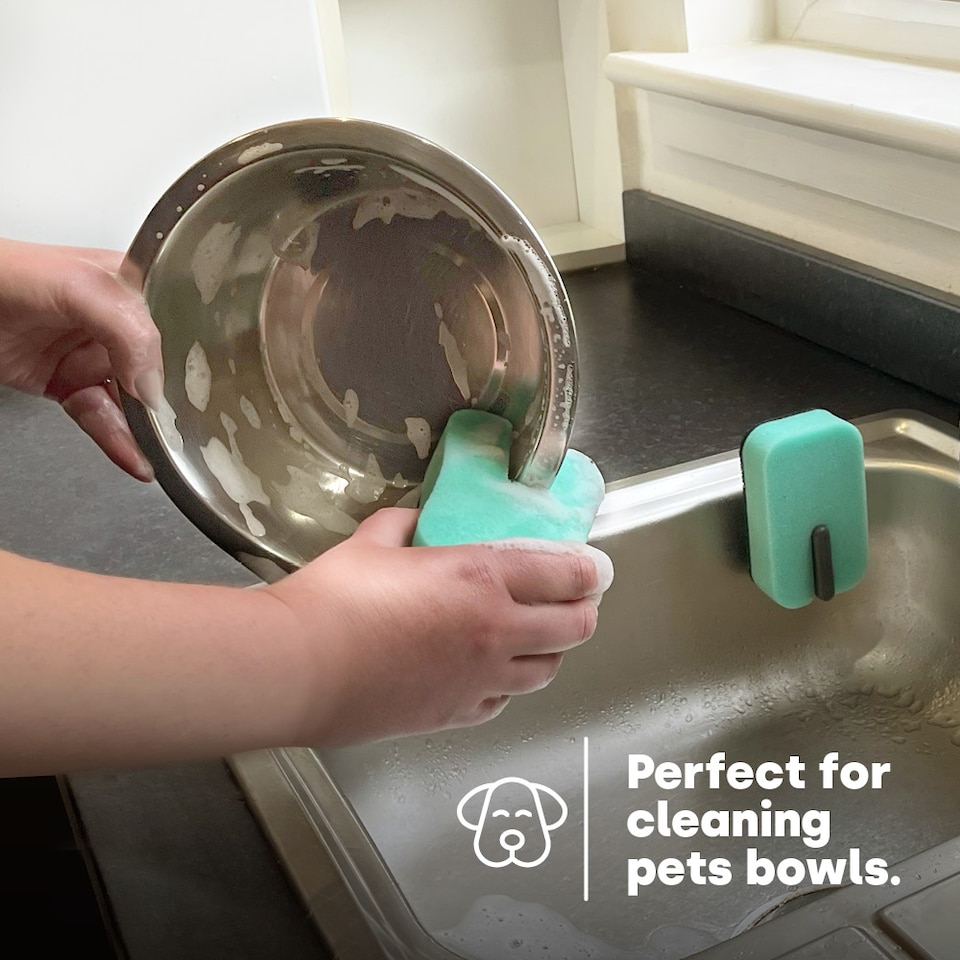 image 1 of Dish Buddy Sponge with Holder Pack of 10