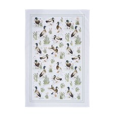 Ulster Weavers Farmhouse Ducks Tea Towel - Cotton Sage