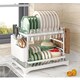 image 2 of 1pc Dish Drying Rack For Kitchen Counter Over The Sink