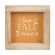image 1 of Something Different Orange I Love Fall Most Of All Wooden Framed Sign - Orange/Beige - One Size