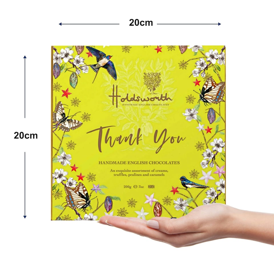 image 1 of Holdsworth Chocolates Thank You 200g Box