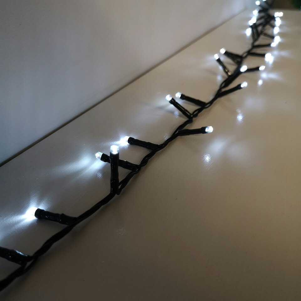 image 1 of 1000 LED 25m UltraBrite Multi Function Christmas Tree Lights With Timer in White