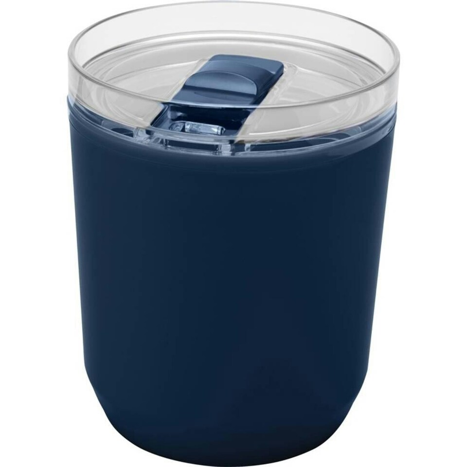 image 1 of Hudson Recycled Plastic Double-Walled 180ml Tumbler - Navy - One Size