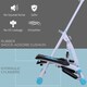 image 6 of HOMCOM Foldable Stepper Adjustable Step Machine w/ Handlebar LCD Display, White