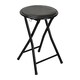 image 1 of Harbour Housewares Padded Folding Stool - Black | Black | Black