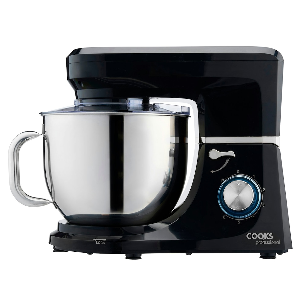 image 1 of Cooks Professional Stand Mixer | 1200W | 7 Litre Mixing Bowl | 8 Speed Settings | Black