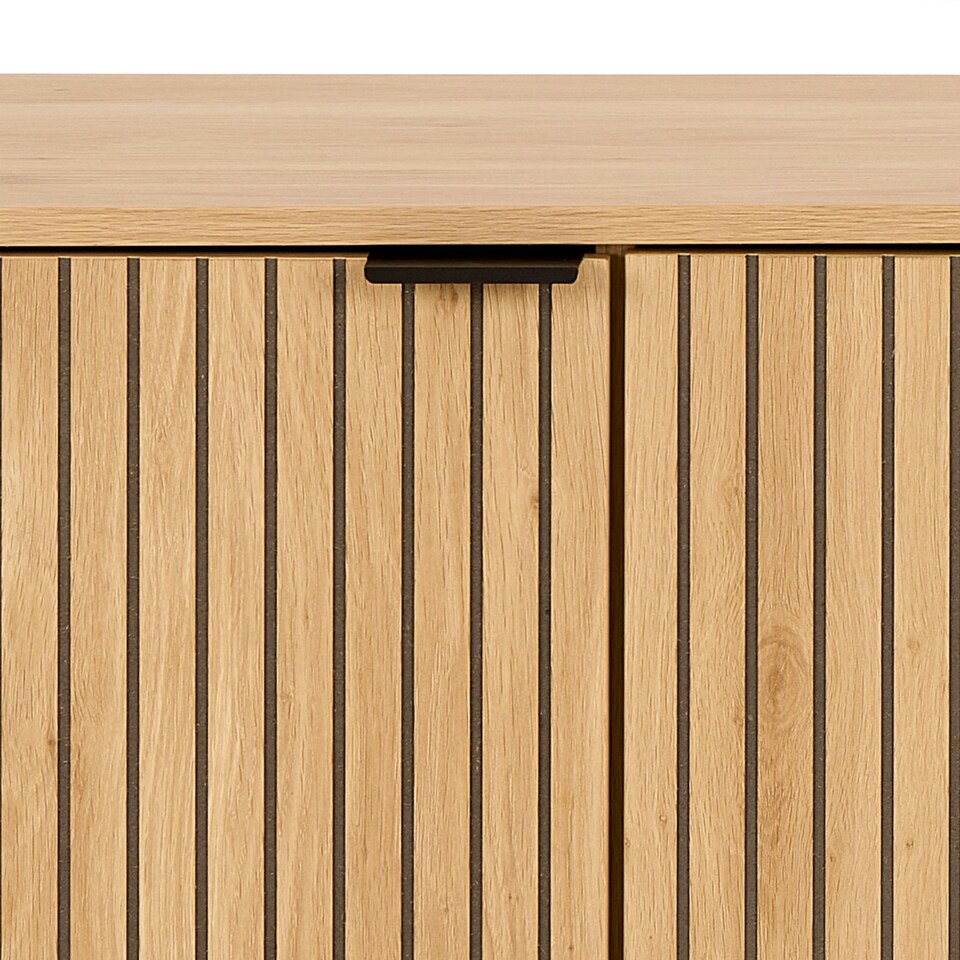 image 1 of Jaipur Sideboard With 2 Doors and 2 Shelves in Oak Brown
