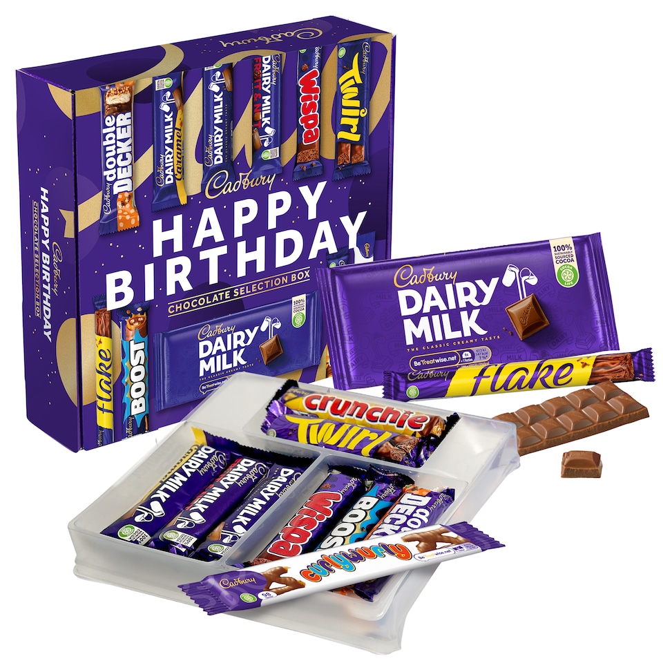 image 1 of Cadbury Happy Birthday Double Deck Chocolate Selection Box