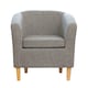 image 1 of Alderwood Fabric Tub Chair - Dark Grey