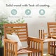 image 6 of VonHaus Meranti Hardwood 2 Seater Garden Jack & Jill Love Seat Brown