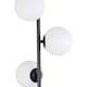 image 5 of Black Floor Lamp with Opal Globe Shades | Black | Small | 1