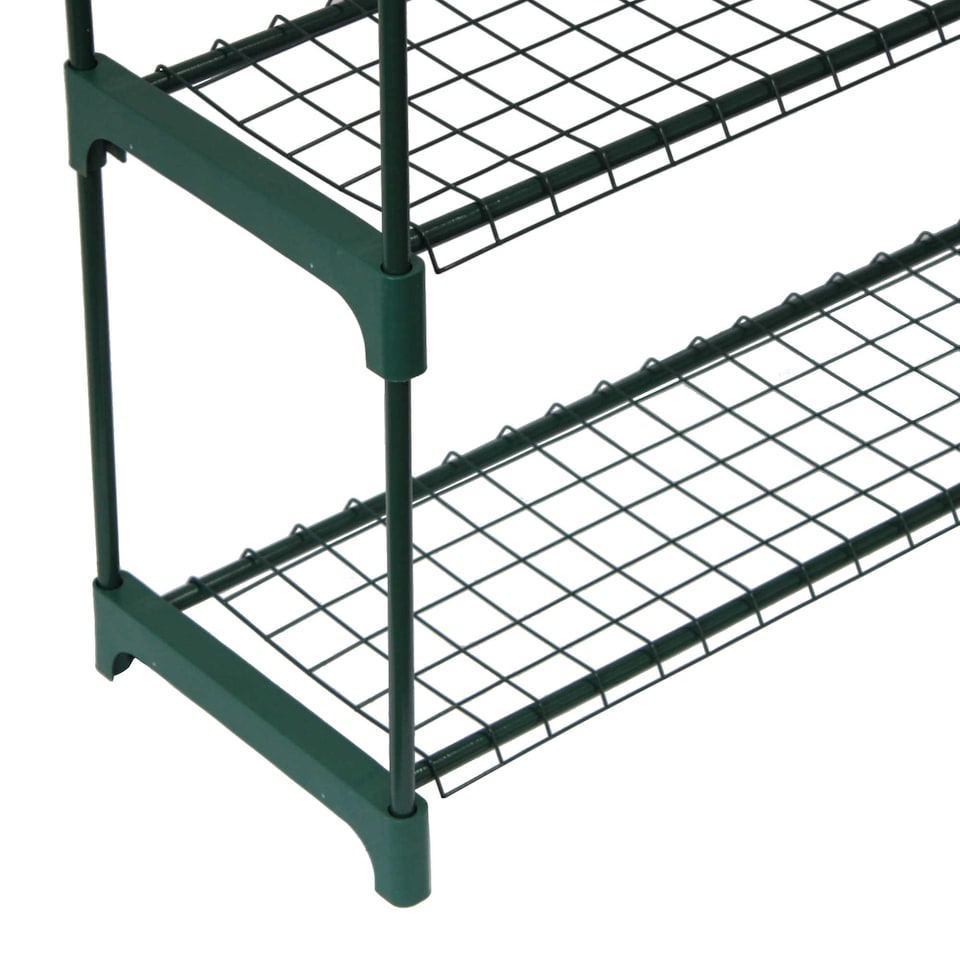 image 1 of Double Pack Flower Staging Display Greenhouse Racking Shelving