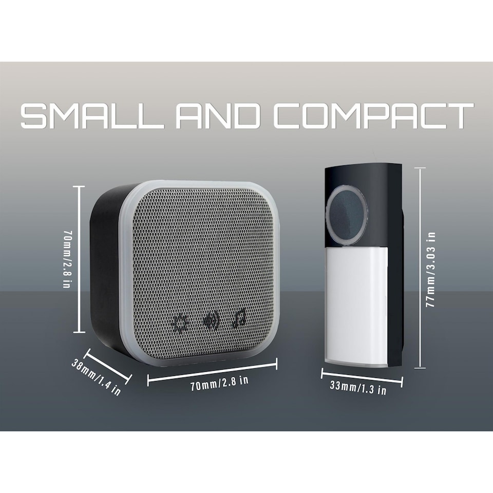 image 1 of Uni-com Plug-in Door Chime (UK Plug) | Multi | Multi Colour | Black | 1