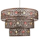 image 1 of Antique Bronze Acrylic Gem Moroccan Style Triple Tier Pendant Lighting Shade | Bronze | Bronze | 1