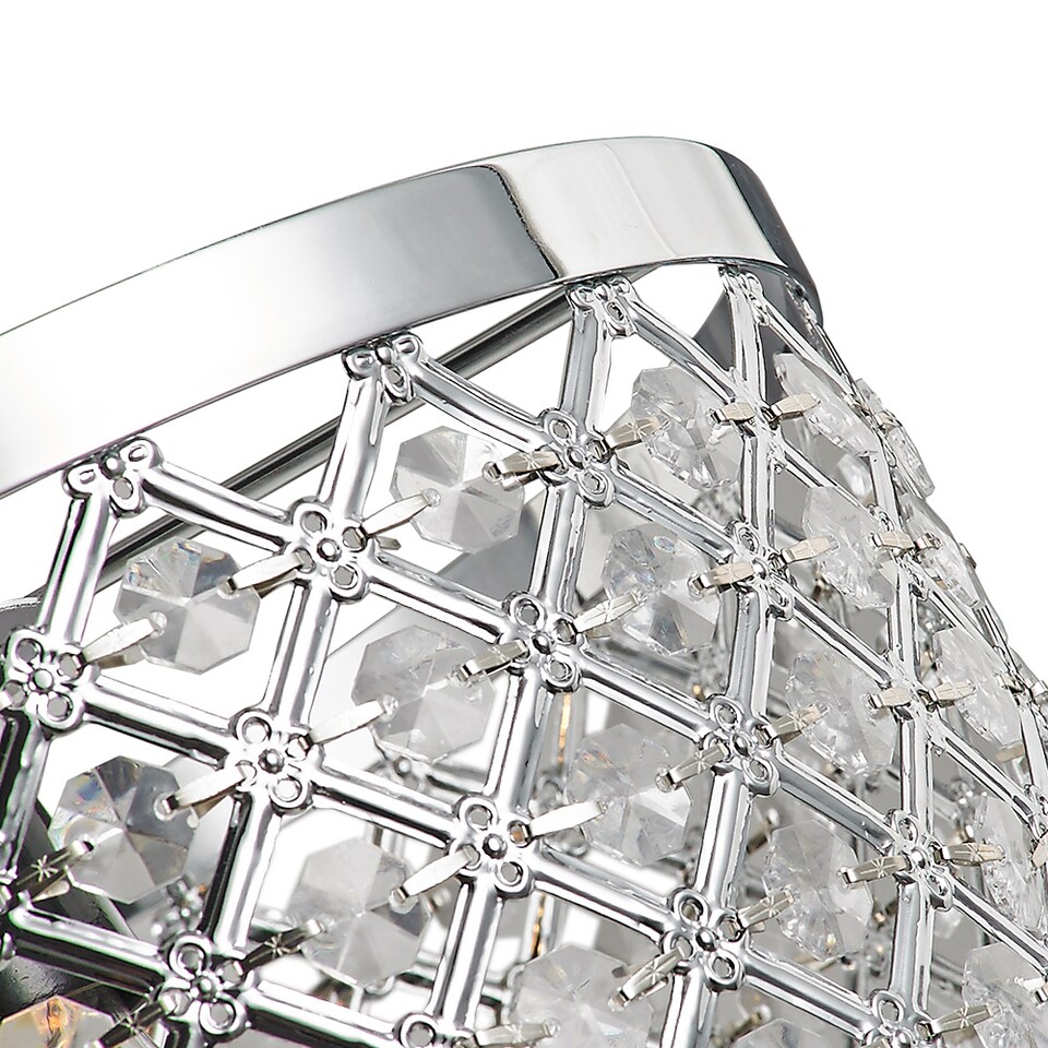 image 1 of Modern Sparkly Ceiling Pendant Light Shade with Clear Beads | Clear