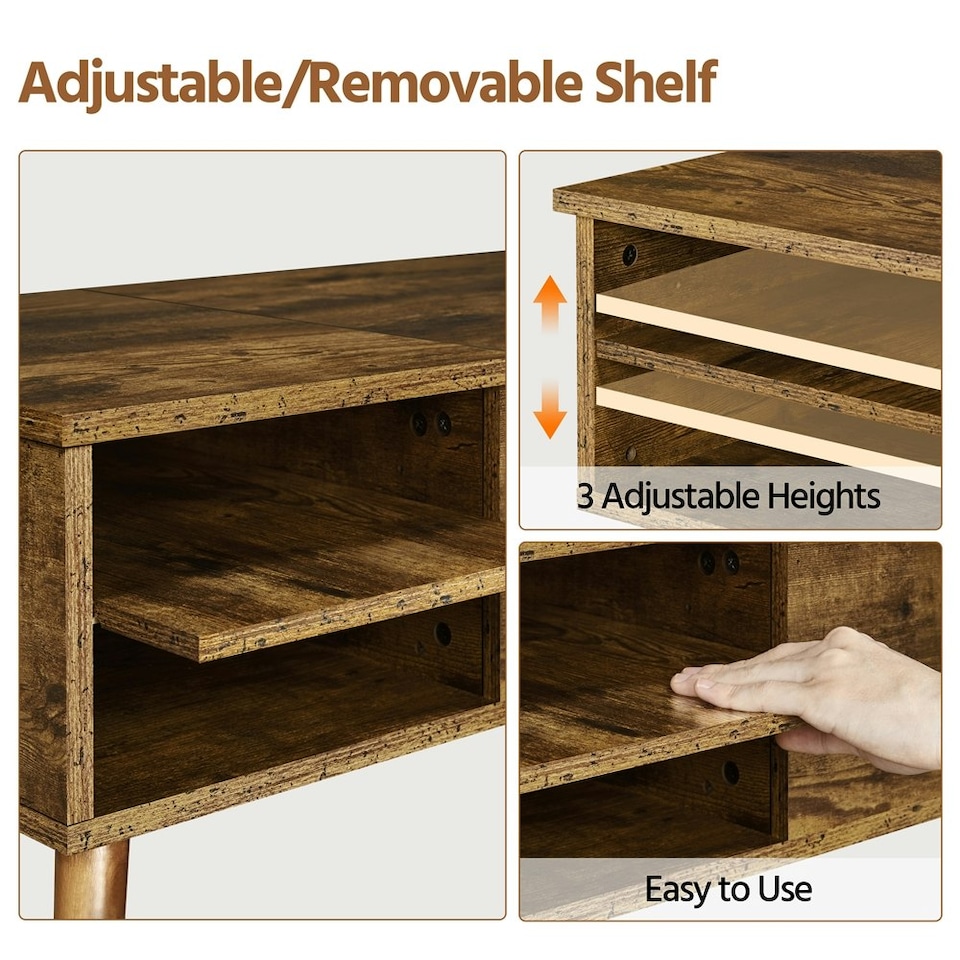 image 1 of Yaheetech Lift Top Coffee Table with Adjustable Storage Shelf