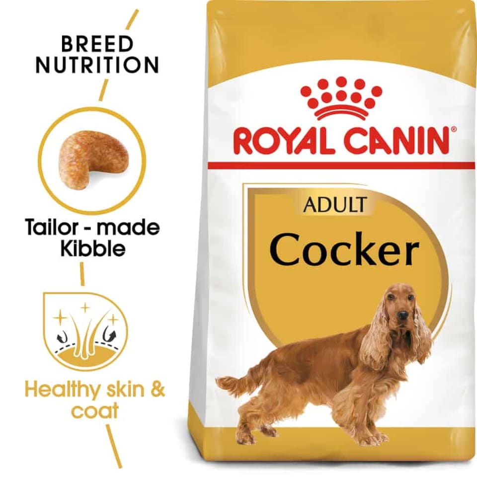 image 1 of Royal Canin Cocker Adult Dry Dog Food for Cocker Spaniels - 3 kg | Multi | 3kg | Chicken, Rabbit | 1