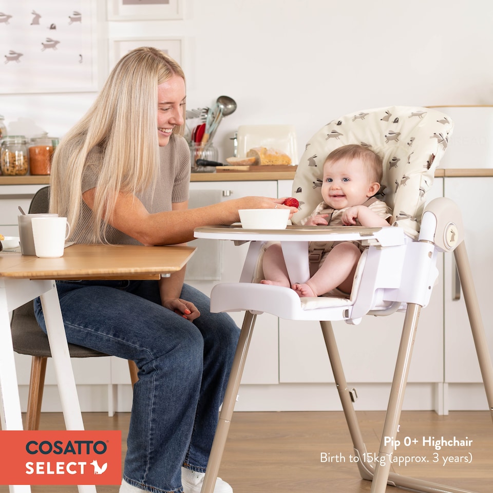 image 1 of Cosatto Pip Easy Clean Compact Highchair Birth to 15kg
