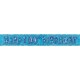 image 2 of Unique Party Prism 100th Birthday Banner - Blue - 12ft