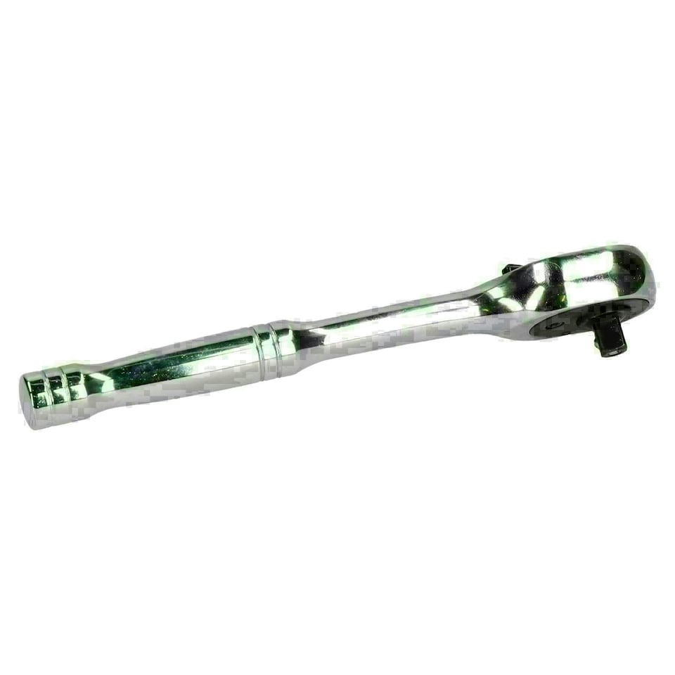 image 1 of 1/4" Drive Metric 6 Sided Sockets Shallow + Deep Extensions + Ratchet 32pc