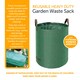 image 4 of KAV Heavy Duty Garden Waste Bags - Large Garden Bag with Handles - Waterproof Rubbish Refuse Sacks - Pack of 3 (Green - 100L)
