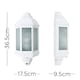 image 5 of ValueLights Kayleigh White Outdoor Wall Lantern | White