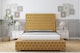 image 1 of Sloomy Ambassador Mustard Plush Bed Frame With 50"  Upholstered Headboard 4' Small Double