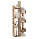 image 1 of COSTWAY 8 Tier Bookcase Multipurpose Bookshelf Freestanding Bookcase Natural
