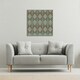 image 2 of Green Geometric Rays (Canvas Print) 61 x 61 x 4cm