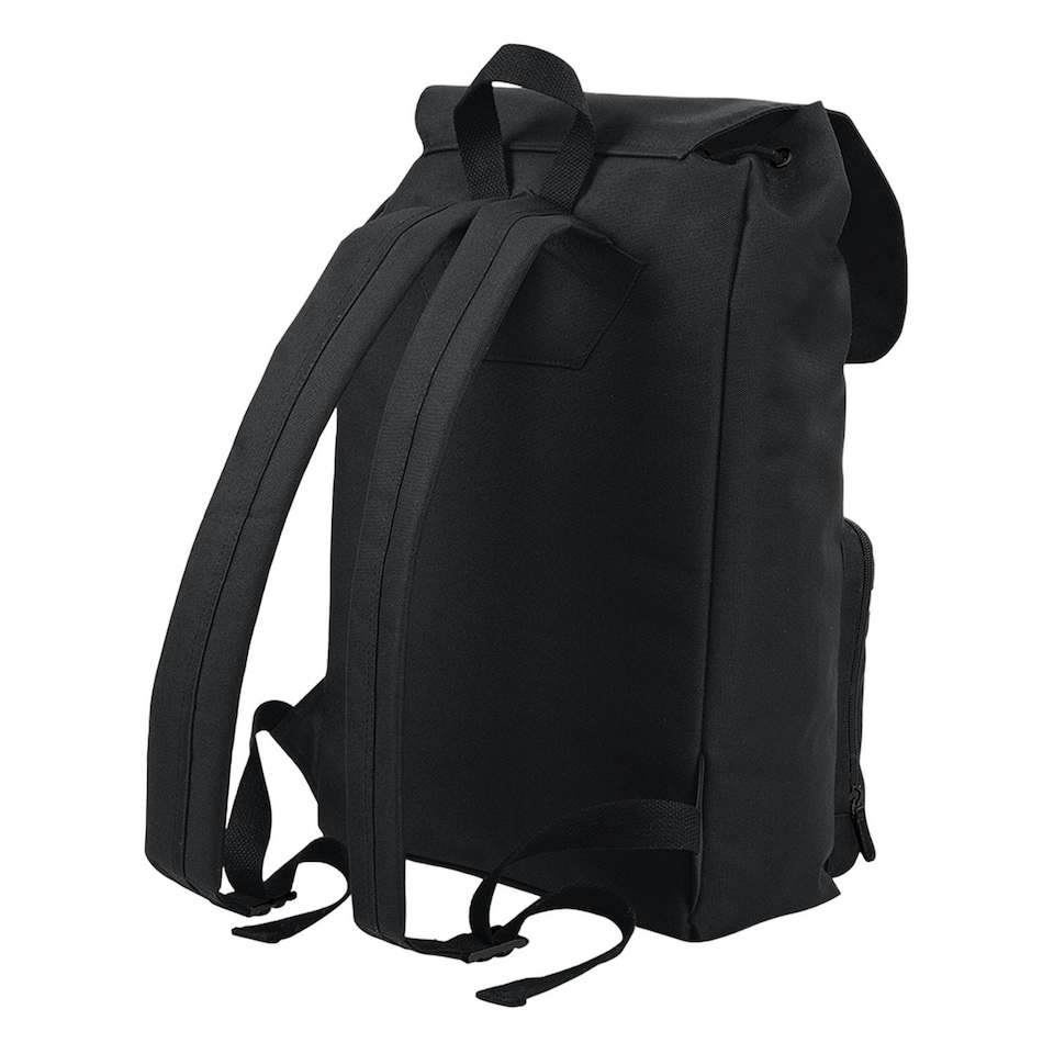 image 1 of BagBase Vintage Laptop Backpack - Black/Black - One Size