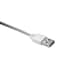 image 2 of MidOcean Rizo Keyring Charging Cable - Silver - One Size
