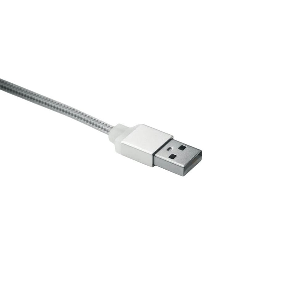 image 1 of MidOcean Rizo Keyring Charging Cable - Silver - One Size