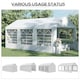 image 8 of Outsunny 6m x 3m Heavy Duty Carport Outdoor Car Canopy Shelter Party Tent