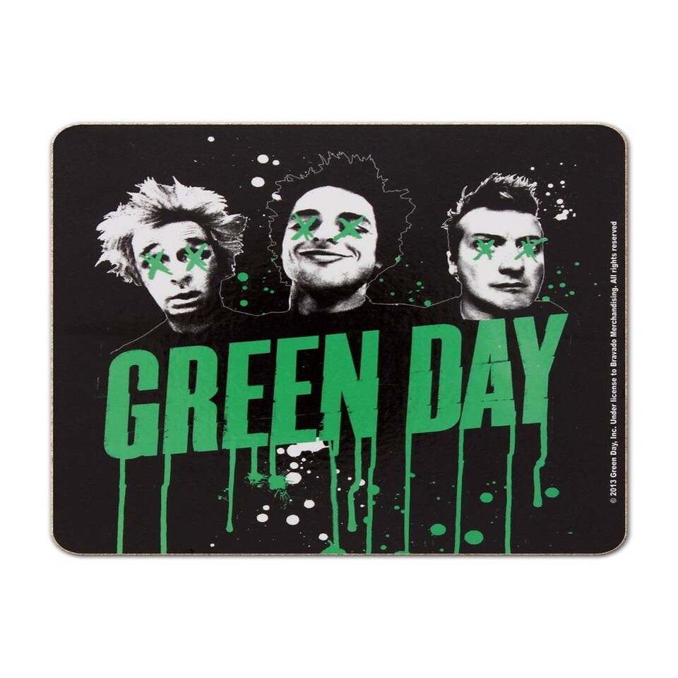 Green Day Single Cork Coaster: Drips - GDCOAS02