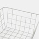 image 9 of OHS Metal Wire Multipurpose Food Pantry Storage Basket Organiser White