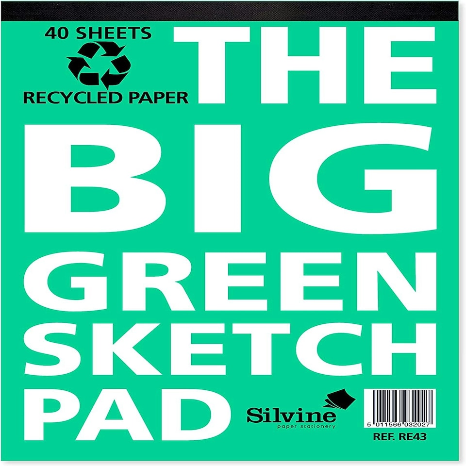 image 1 of 40 Sheets Big Green Sketch Pad