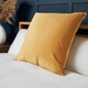 image 1 of BHS Velour Cushion, Yellow