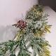 image 1 of 160cm Realistic Look Christmas Green Spruce Garland with Frosting and Plastic Pine Cones