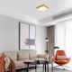 image 5 of Modern 25w LED Flush Square Ceiling Light in Brushed Gold with Opal Diffuser | Gold | Gold | 1