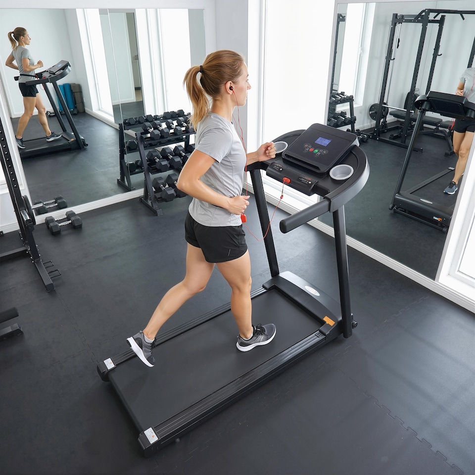 image 1 of HOMCOM Treadmill 1.5HP Electric Motorised Running Machine w/ LED Display