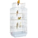image 1 of Yaheetech 104.5 cm Tall Open Top Metal Birdcage Parrot Cage White