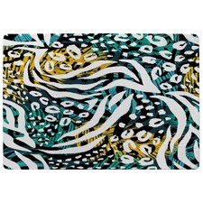 Tropical Leaves & Animal Print Rug | Multi