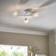 image 6 of Jaymie 3-Light Chrome Semi-Flush Ceiling Light