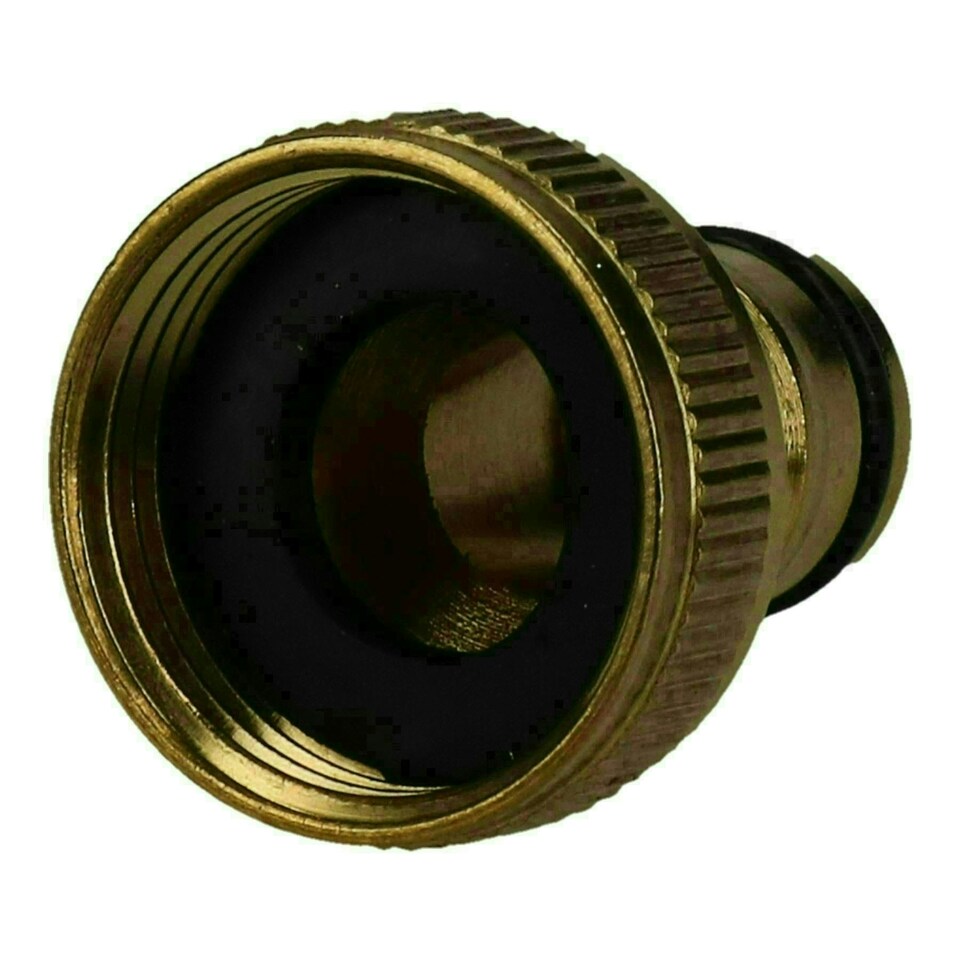 image 1 of 3/4" Brass Hose Connector Screw Tap Fitting Garden Water Pipe Quick Adaptor
