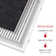 image 7 of SPARES2GO UNIVERSAL Cooker Hood Filter Extractor Vent Fan Odour + Grease Carbon Filters