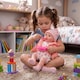 image 9 of BiBi Doll 18" Peach Baby Doll Girl With Sounds & Dummy