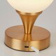image 4 of RECHARGEABLE WHITE OPAL GLASS TL Gold