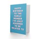 image 2 of Family Member Least Ashamed Him Dad Brother Grandad Funny Birthday Card